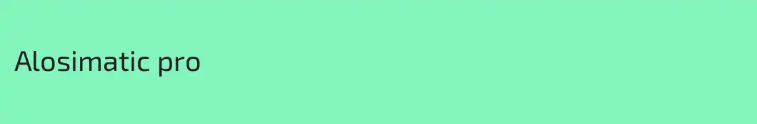 Alosimatic pro